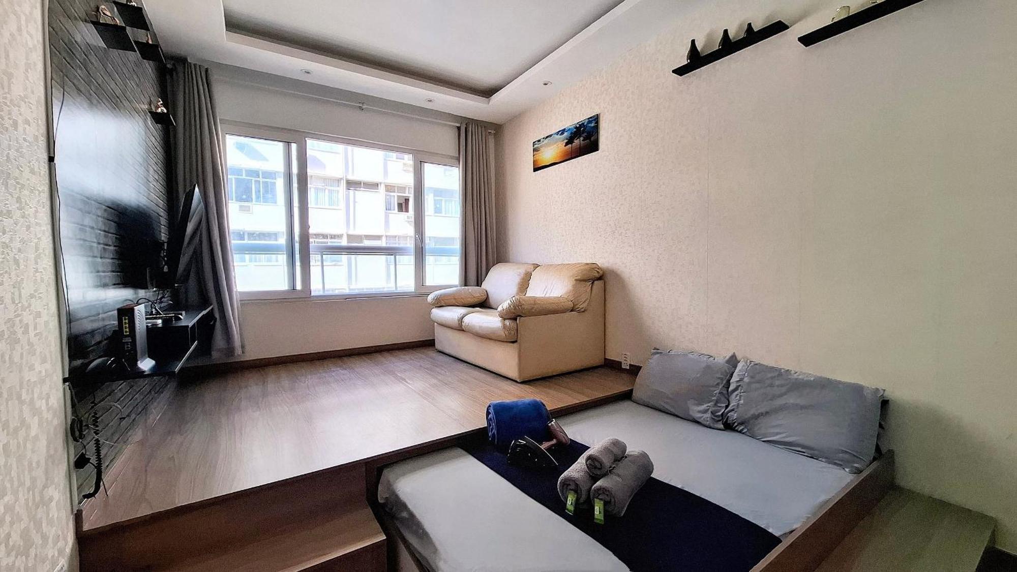 Design Copacabana - 4 Hospedes, Praia E Conforto! ริโอเดจาเนโร ภายนอก รูปภาพ